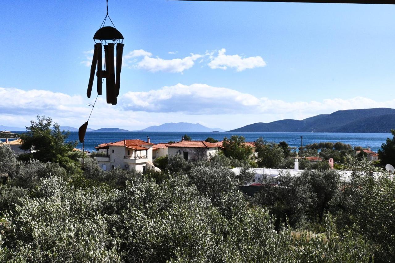 Pavlos' Cottage With Beach View Kórfos Esterno foto